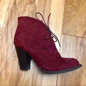 Cranberry booties